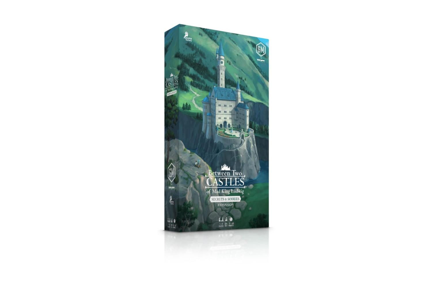 Stonemaier Games | Stm507 | Between Two Castles Of Mad King Ludwig: Secrets & Soirees Expansion