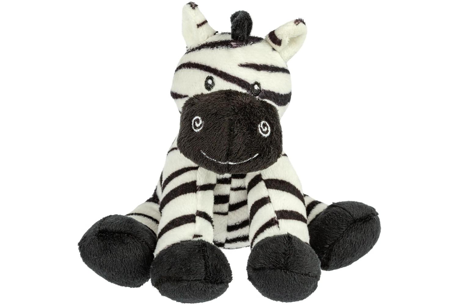 Suki | Suk-80065 | Suki Small Black & White Zooma Zebra With Rattle
