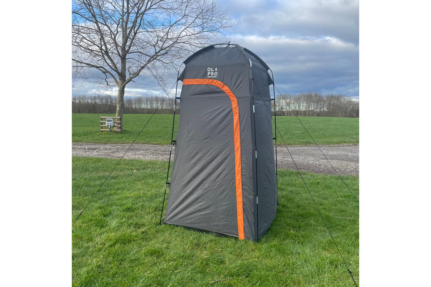 Olpro Fibreglass Toilet Tent | Camping Sanitation | Polyester | H225 X W120 X L120 Cm-2