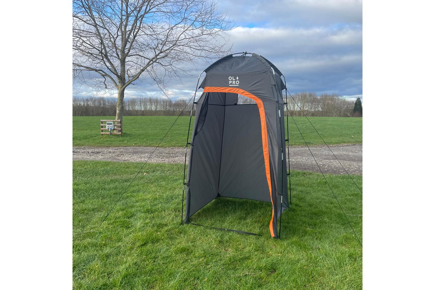 Olpro Fibreglass Toilet Tent | Camping Sanitation | Polyester | H225 X W120 X L120 Cm-4