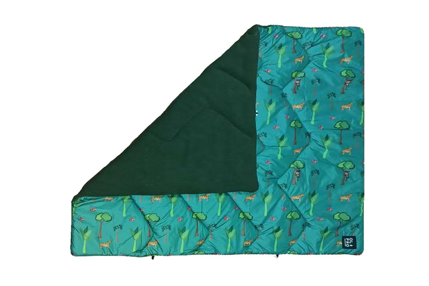 The Original Insulated Kids Blanko- Rainforest Rascals | Kids' Camping Blanket | Weather-resistant-3