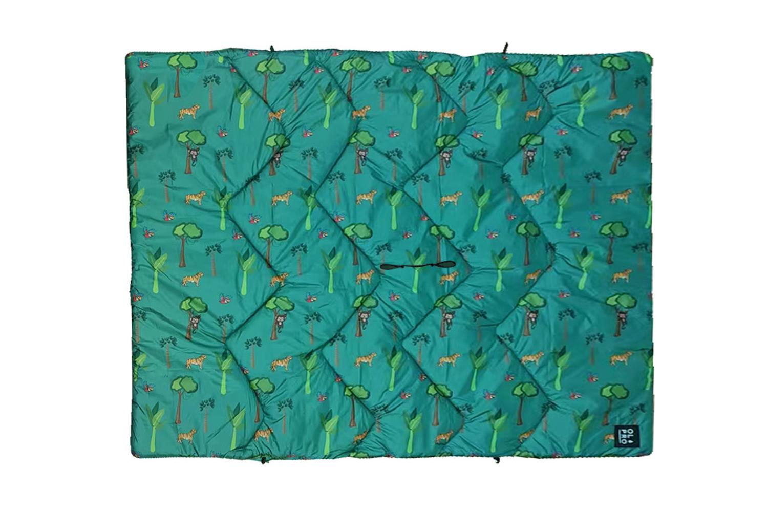 The Original Insulated Kids Blanko- Rainforest Rascals | Kids' Camping Blanket | Weather-resistant-4