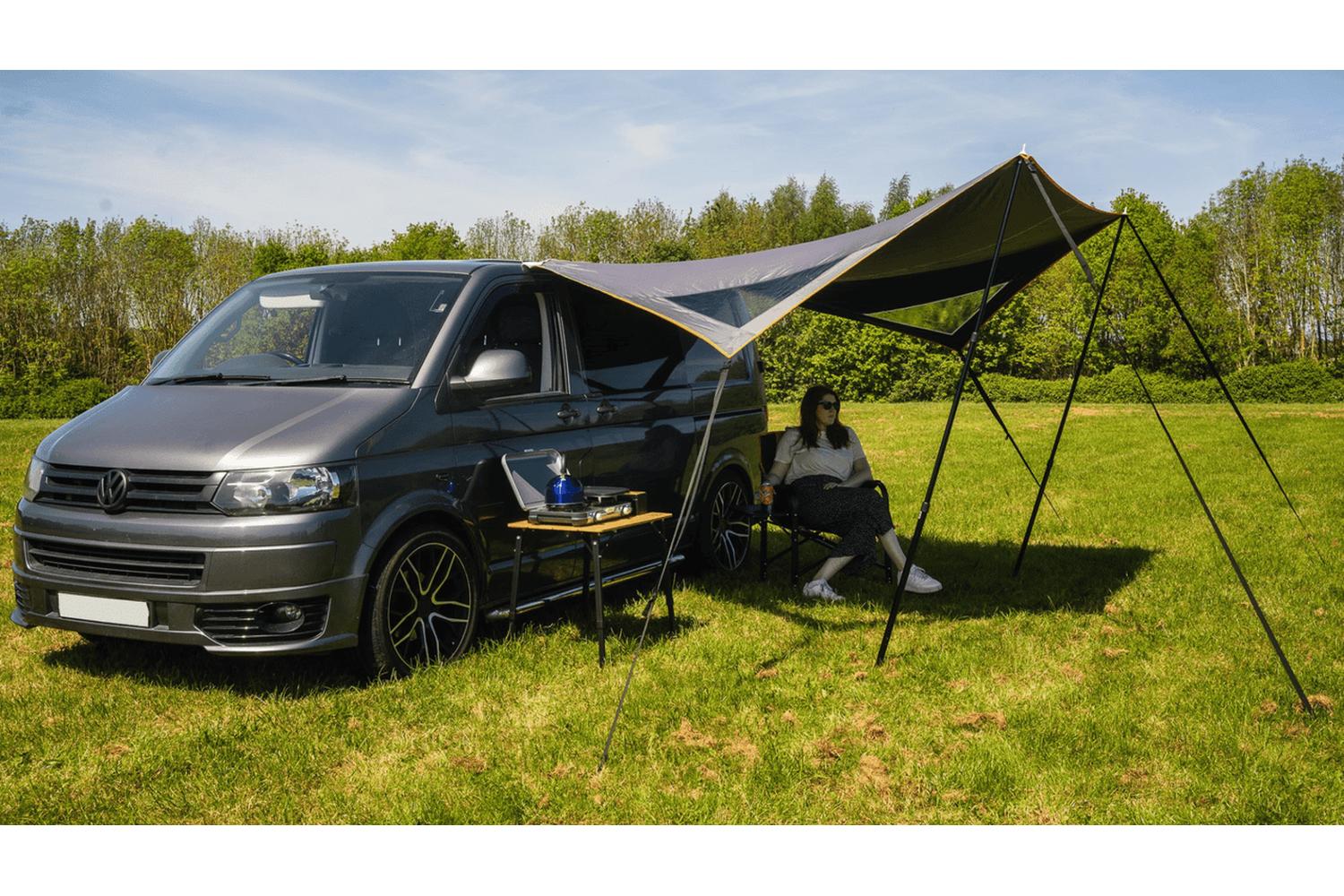 Modern Shade Campervan Canopy | Camping Accessory | Oltech Re-pro 210t Rps | Orange-4