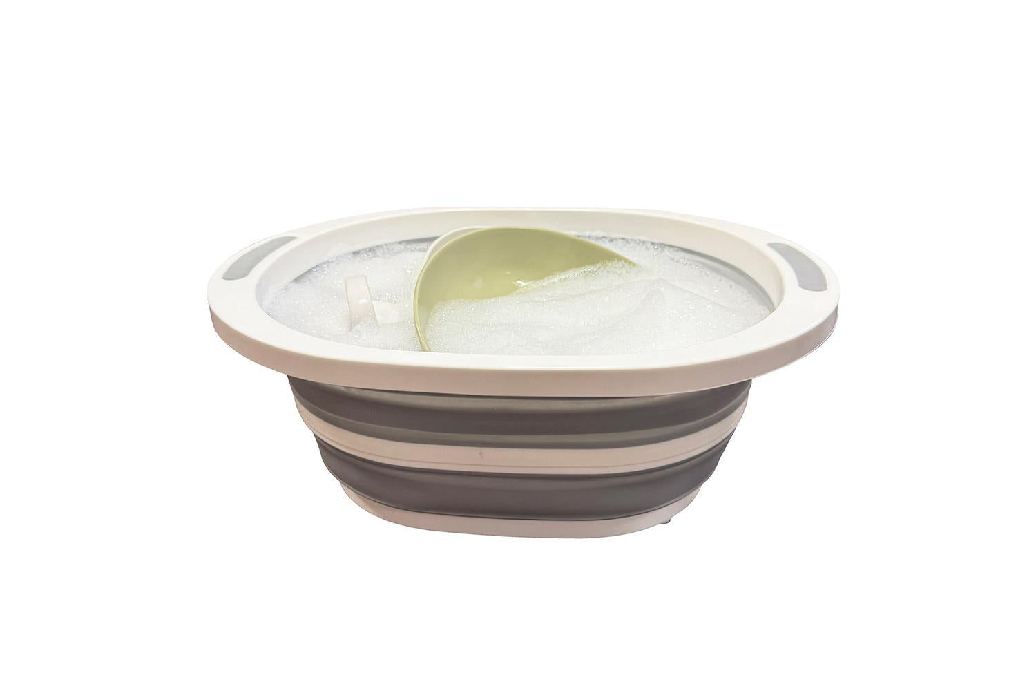 Collapsible Silicone Folding Bowl With Cutting Board-2
