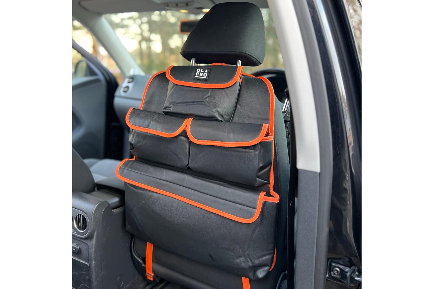 Rear Single Seat Storage Organizer | Camping Furniture | Orange-3