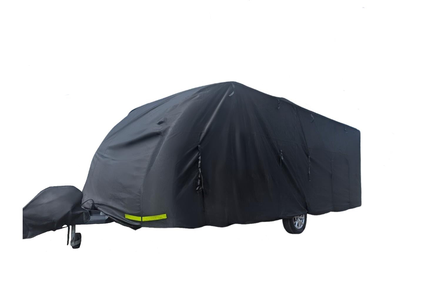 Breathable Waterproof 4ply Caravan Cover With Free Hitch Cover | Camper Van Accessories | Polypropylene | 12-14ft