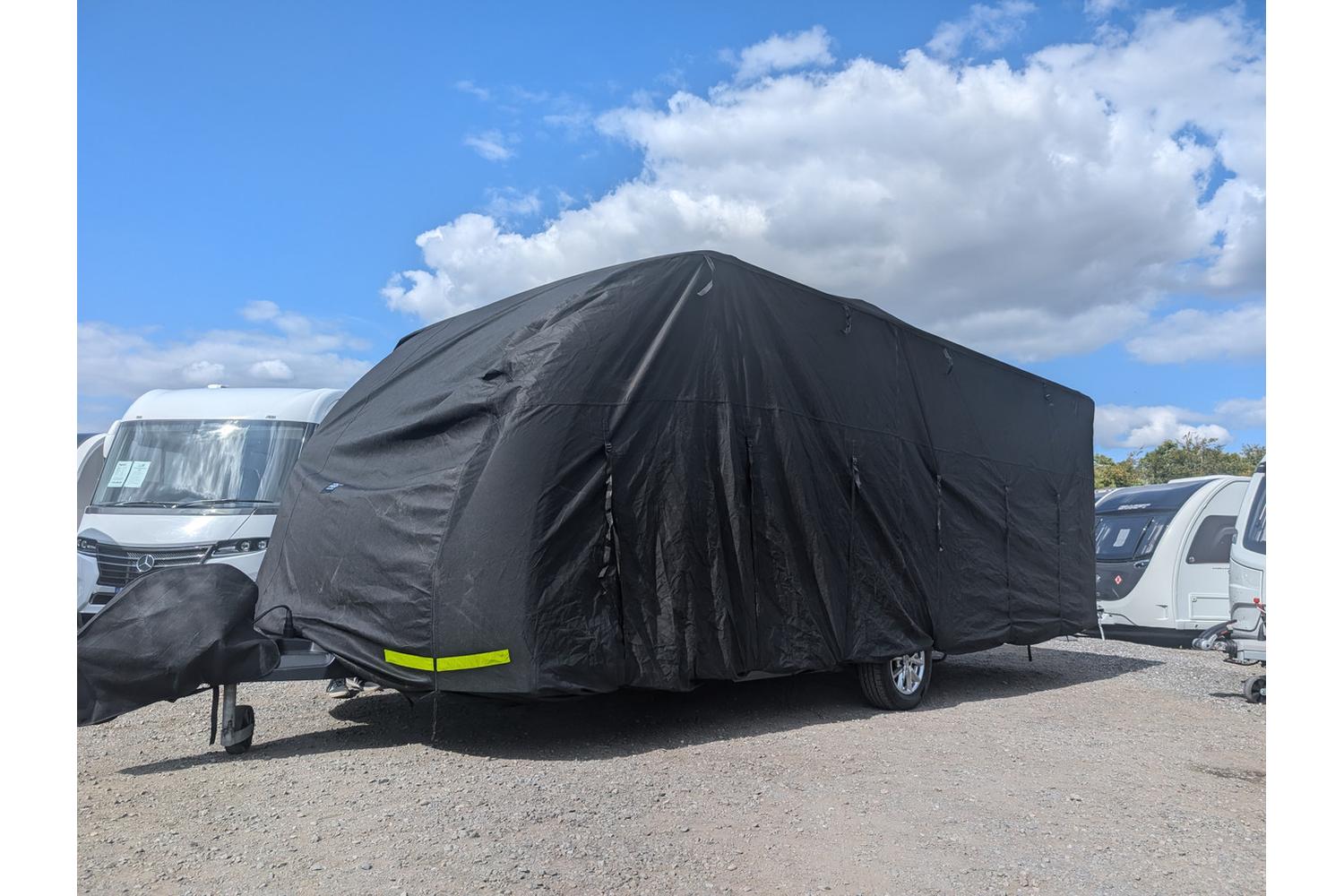 Breathable Waterproof 4ply Caravan Cover With Free Hitch Cover | Camper Van Accessories | Polypropylene | 12-14ft-4