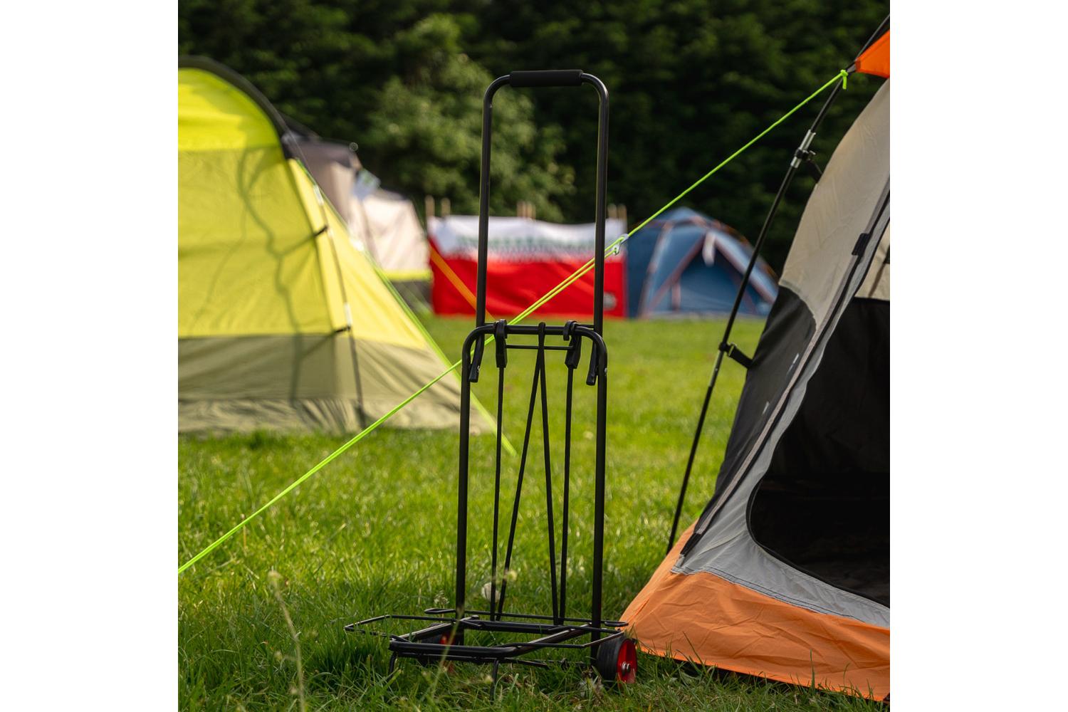 Olpro Folding Festival Trolley | Camping Furniture | Steel + Plastic | 46d X 38w X 100h Cm-4