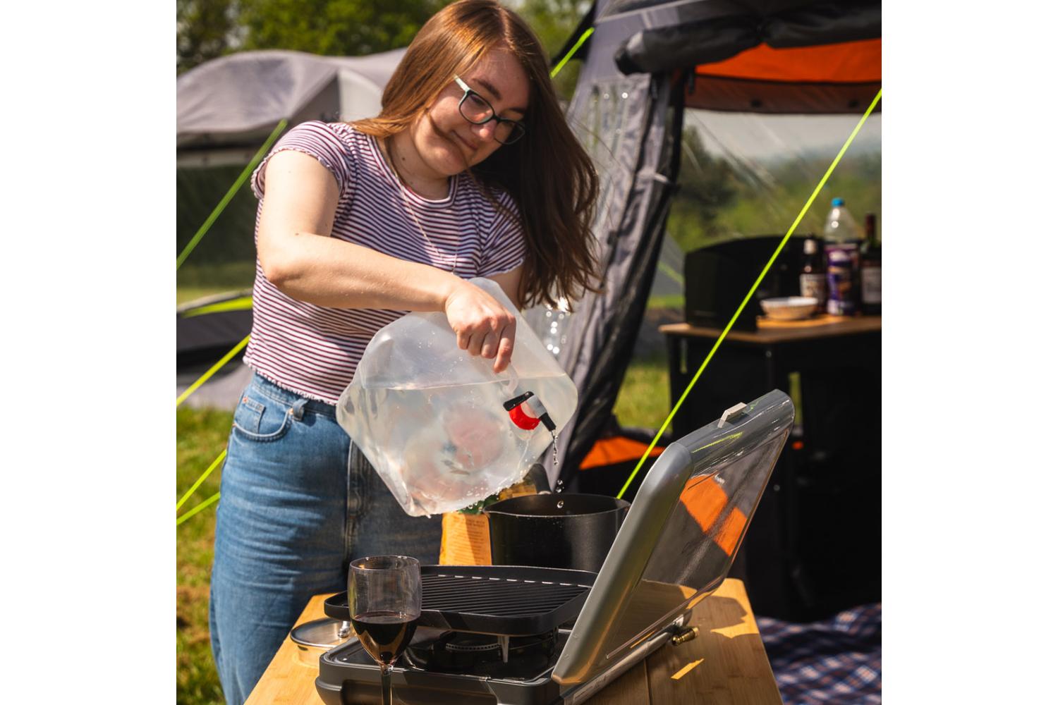 Folding 10l Water Carrier | Camping Gear | Polyethylene | 22 X 22 X 22cm-3