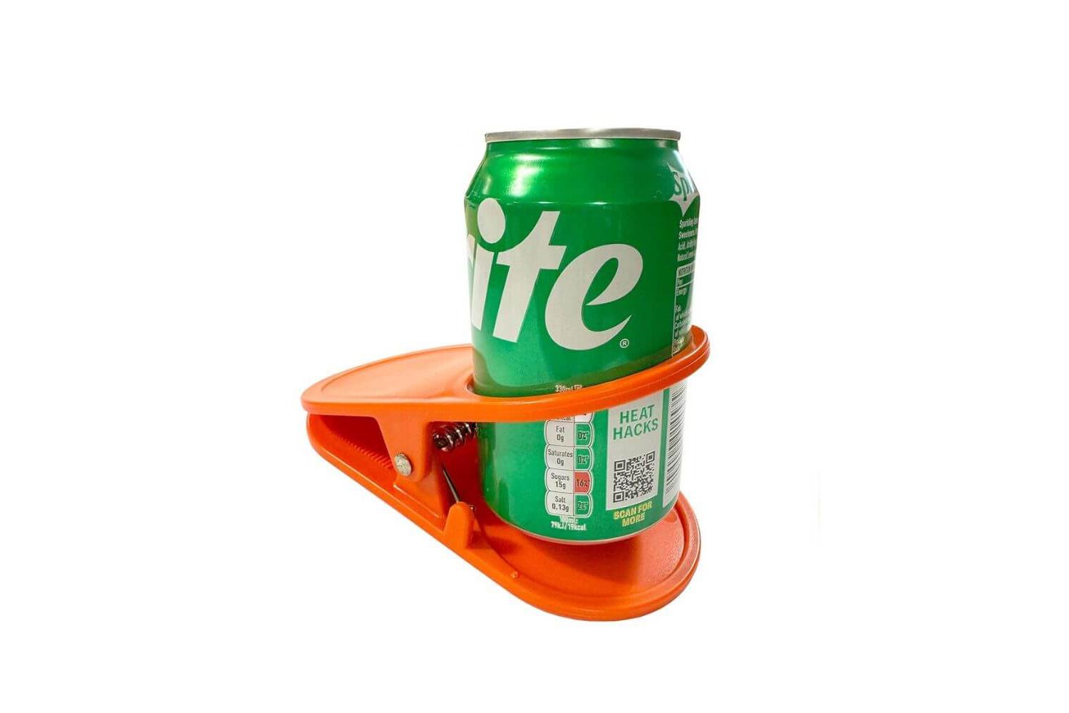 Orange Drink Holder Table Clip | Camping Furniture | Plastic-2