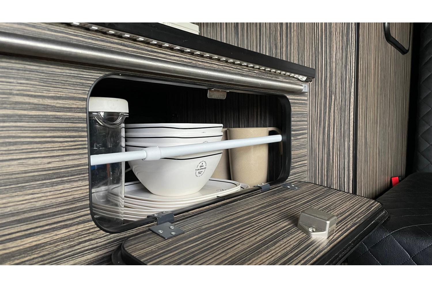 Telescopic Cupboard And Fridge Storage Bars | Adjustable Size | Steel & Plastic Material | 41-71cm-2