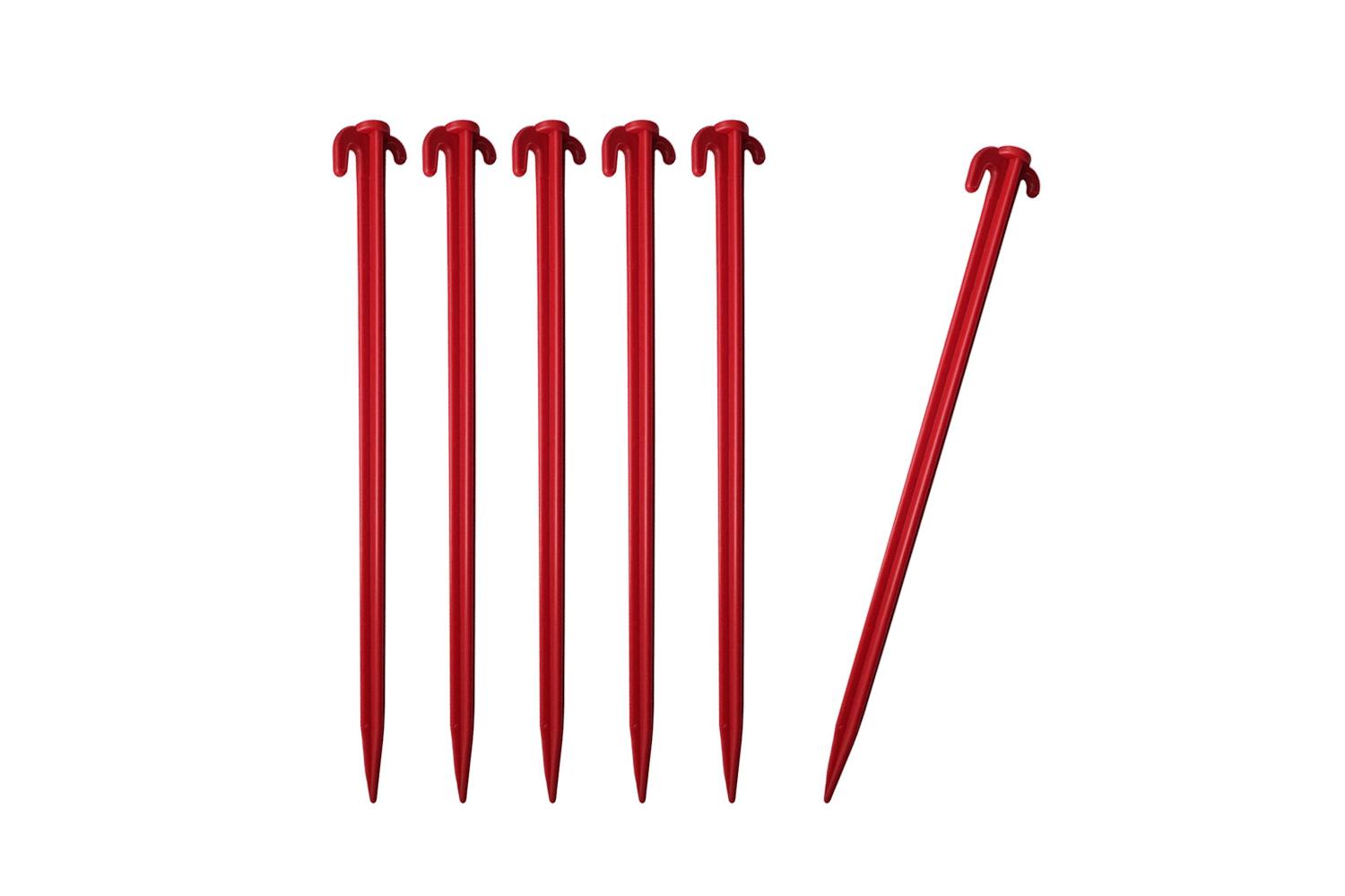 Pack Of 6 Extra Long 30cm Plastic Tent Pegs | Camping Accessories | Polypropylene-4