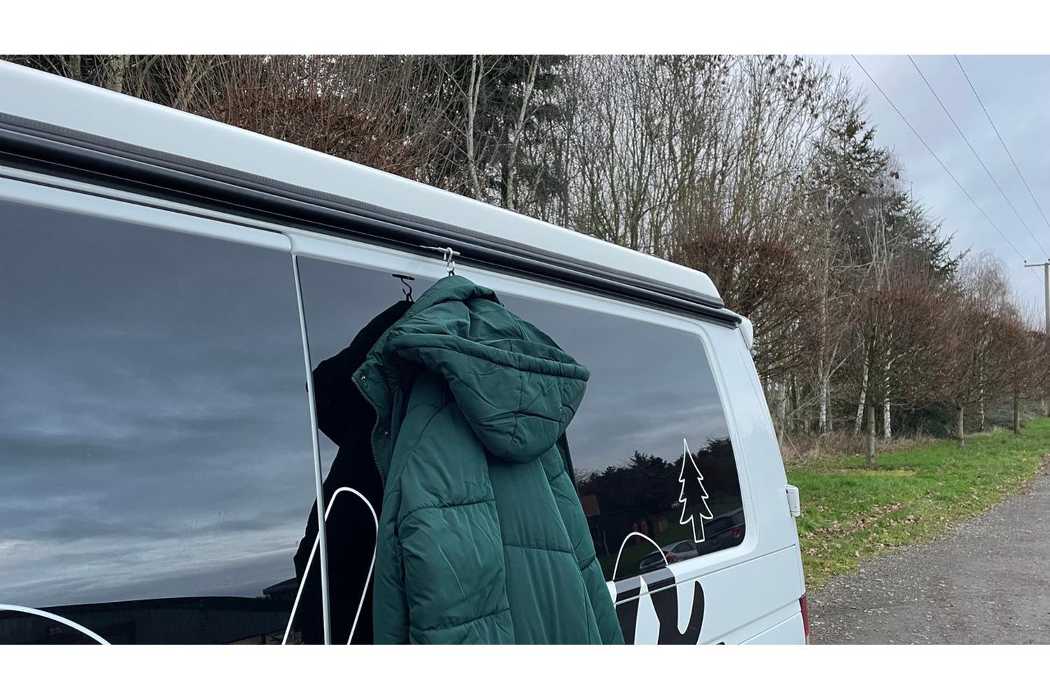 Awning Rail Hanger With S Hook 6pcs 6mm 4mm | Campervan Camping Accessory | Durable Polymer Material | Size 54x50mm-2