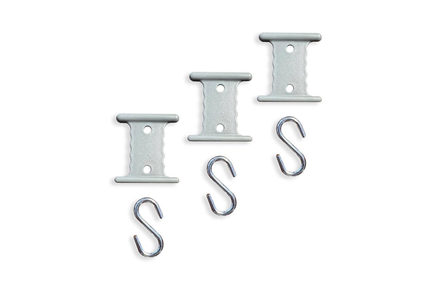 Awning Rail Hanger With S Hook 6pcs 6mm 4mm | Campervan Camping Accessory | Durable Polymer Material | Size 54x50mm-3