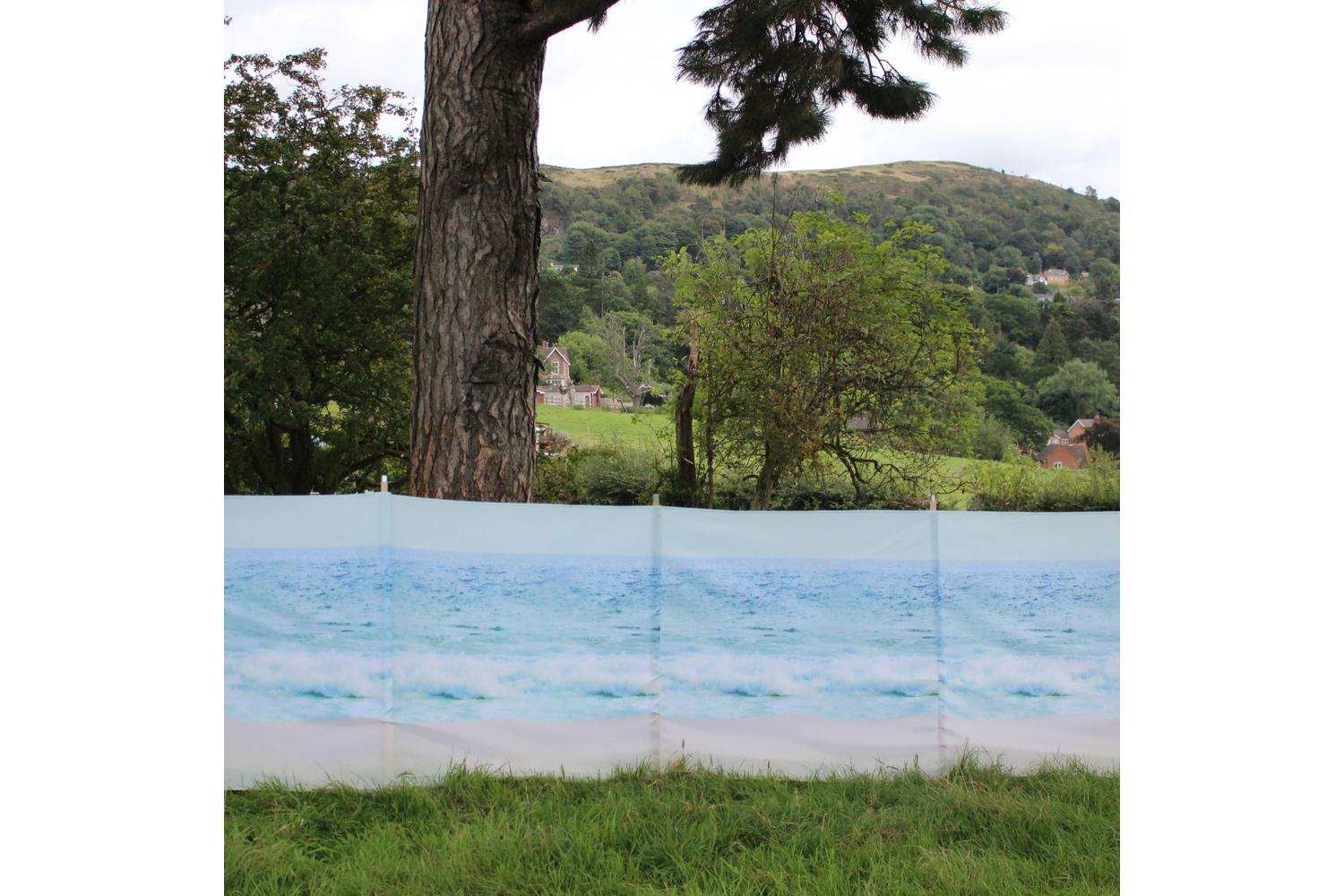 Beach 5 Pole Windbreak | Wooden Poles-3