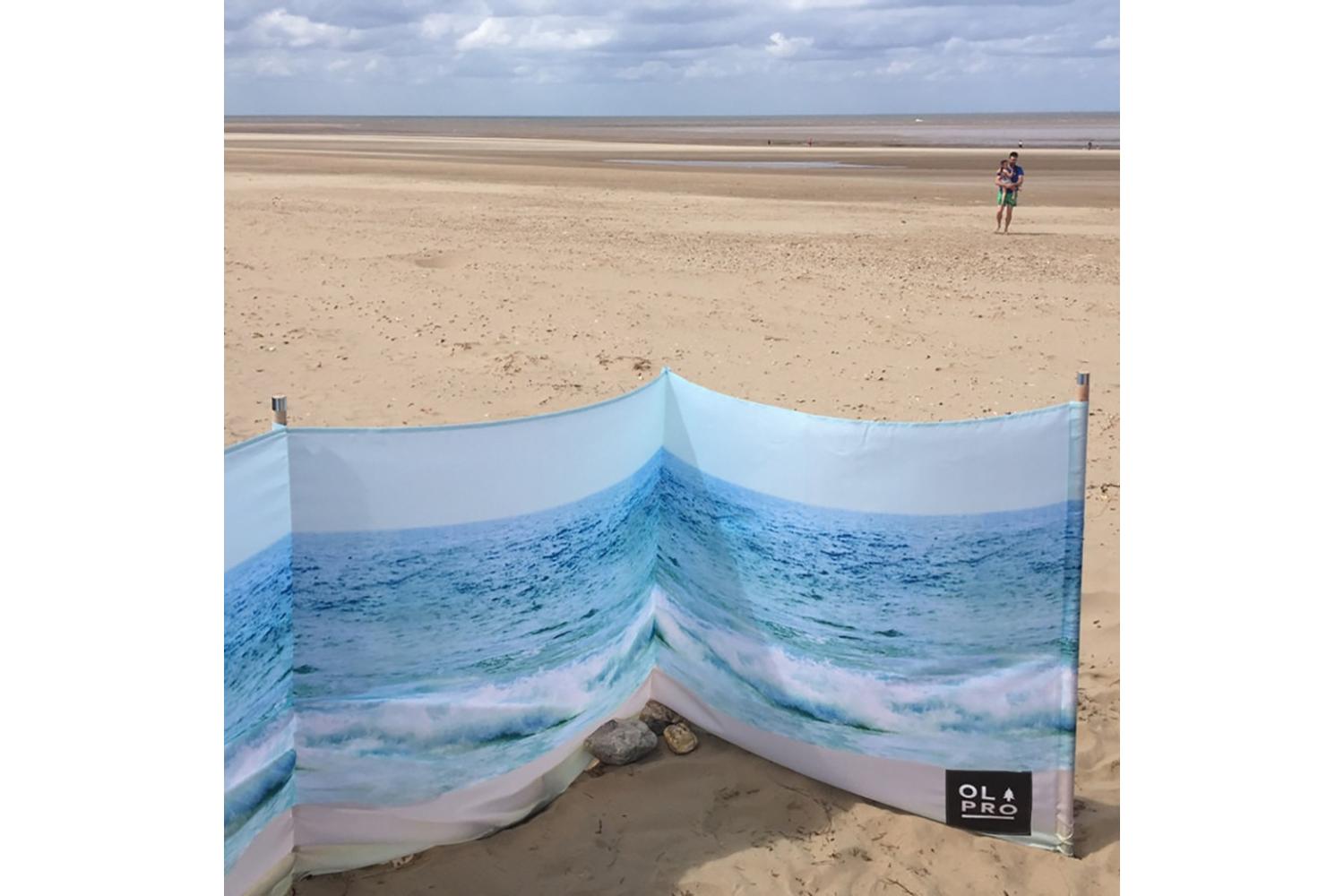 Beach 5 Pole Windbreak | Wooden Poles-4