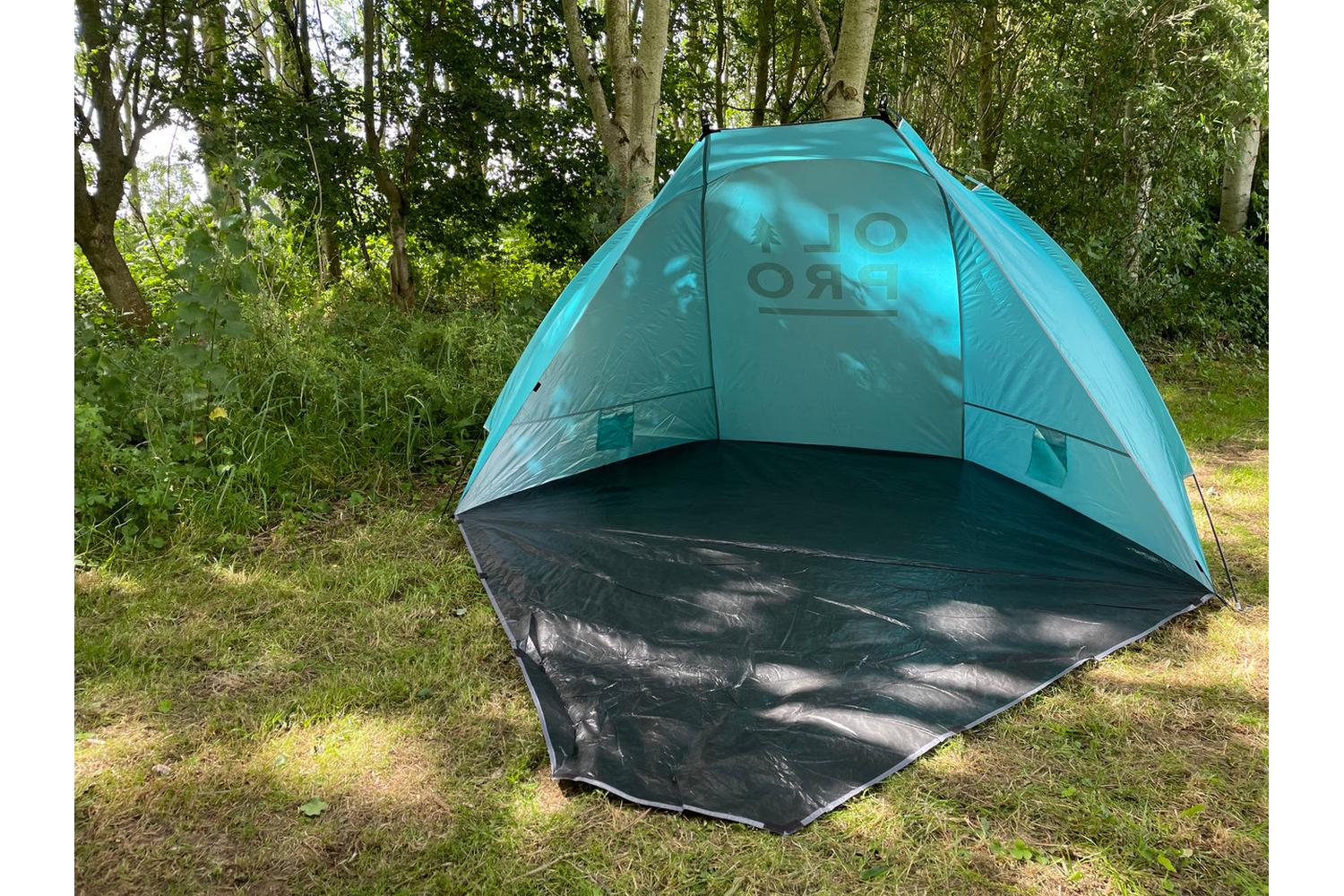 Beach Tent Blue | Outdoor Shelter | Fibreglass Poles | 120cm X 260cm-2