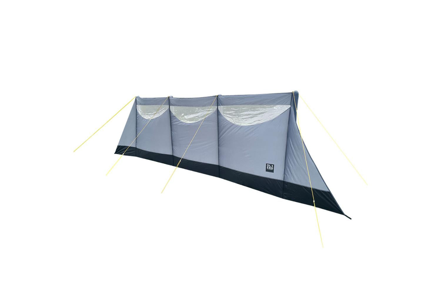 Inflatable Charcoal Windbreak | Outdoor Camping | Polyester | 570cm Long, 140cm Tall-4