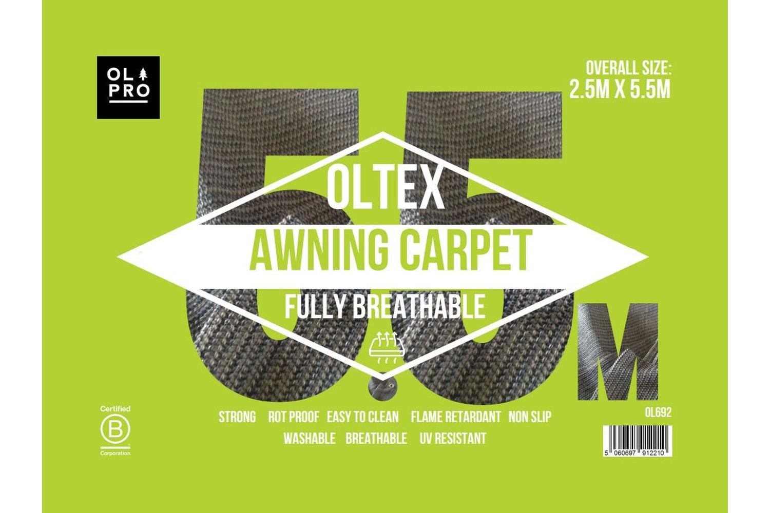 Oltex Breathable Awning Groundsheet | Camping Accessory | Lightweight Material | 25m X 55m - Blue-3