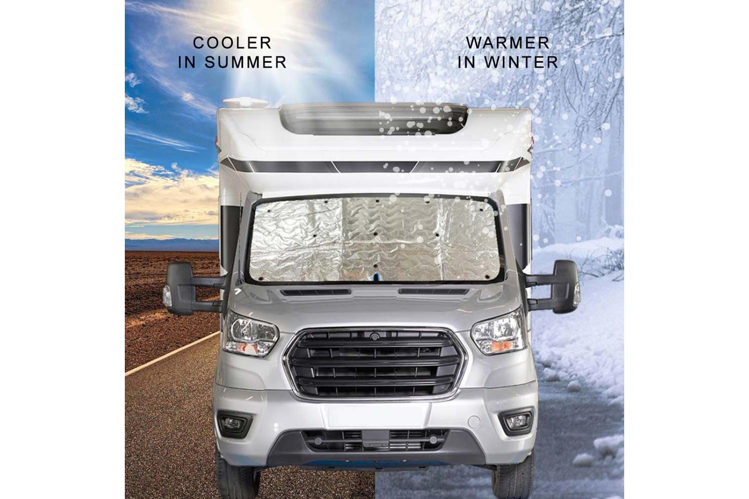 Universal Internal Thermal Motorhome Blind | Camper Van Accessory | Fits Peugeot Boxer, Fiat Ducato, Ford Transit, Mercedes Sprinter-4