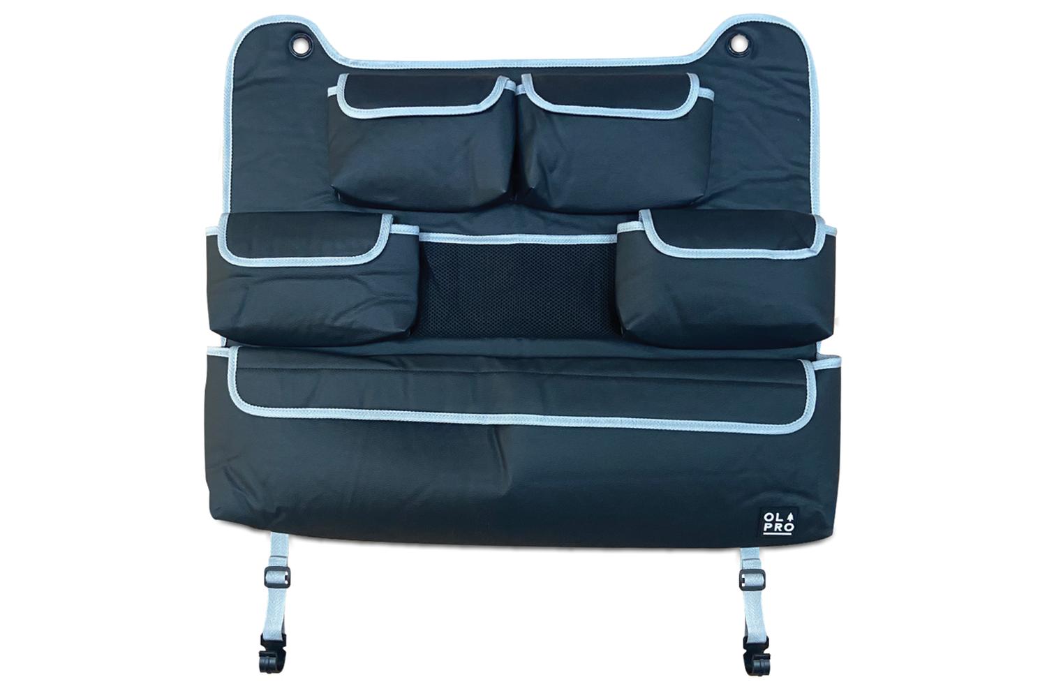 Rear Double Seat Storage Organiser | Grey | Campervan Accessory