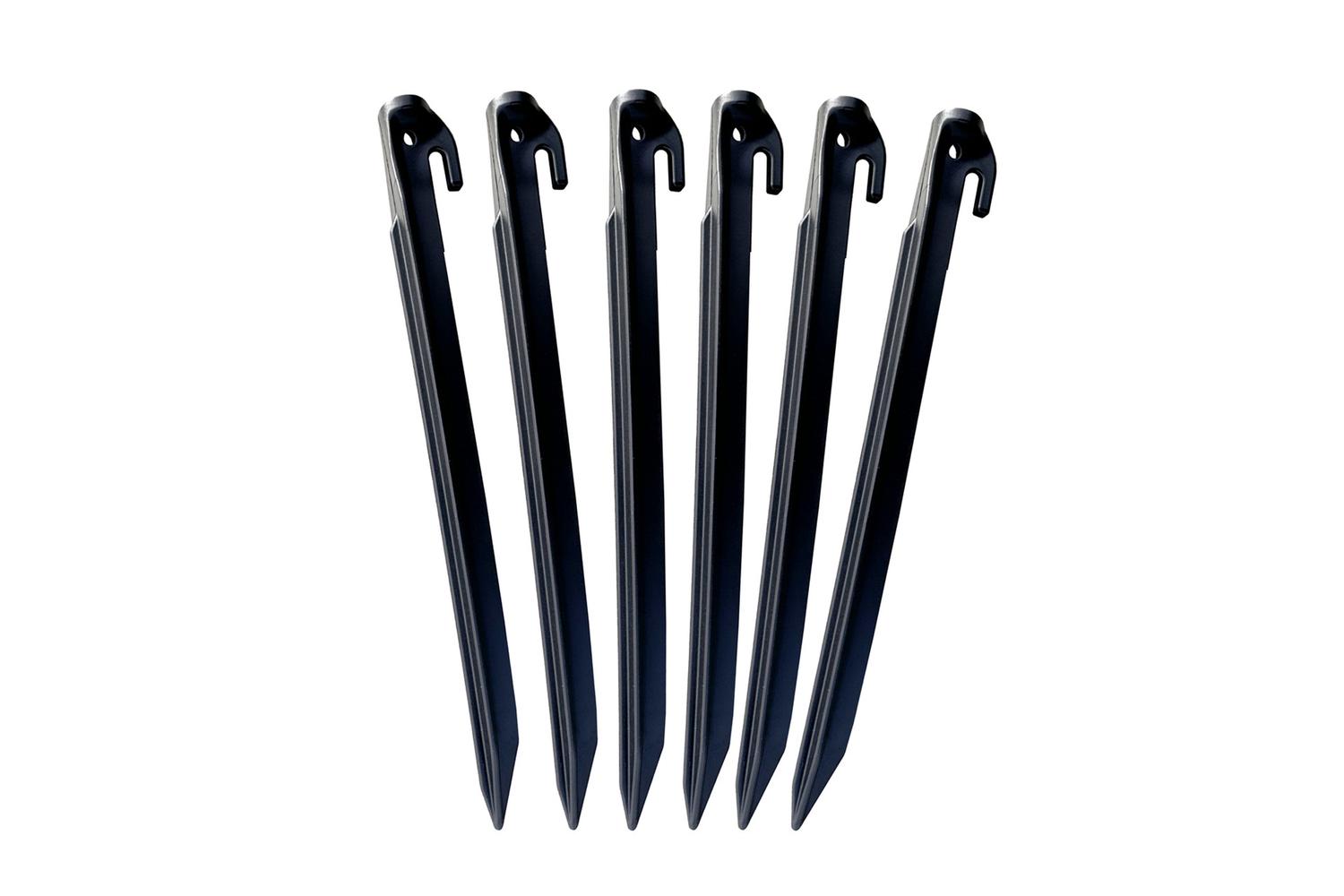 Pack Of 6 Extra Long 30cm Nylon Tent Peg | Camping Accessory | Durable Nylon-2