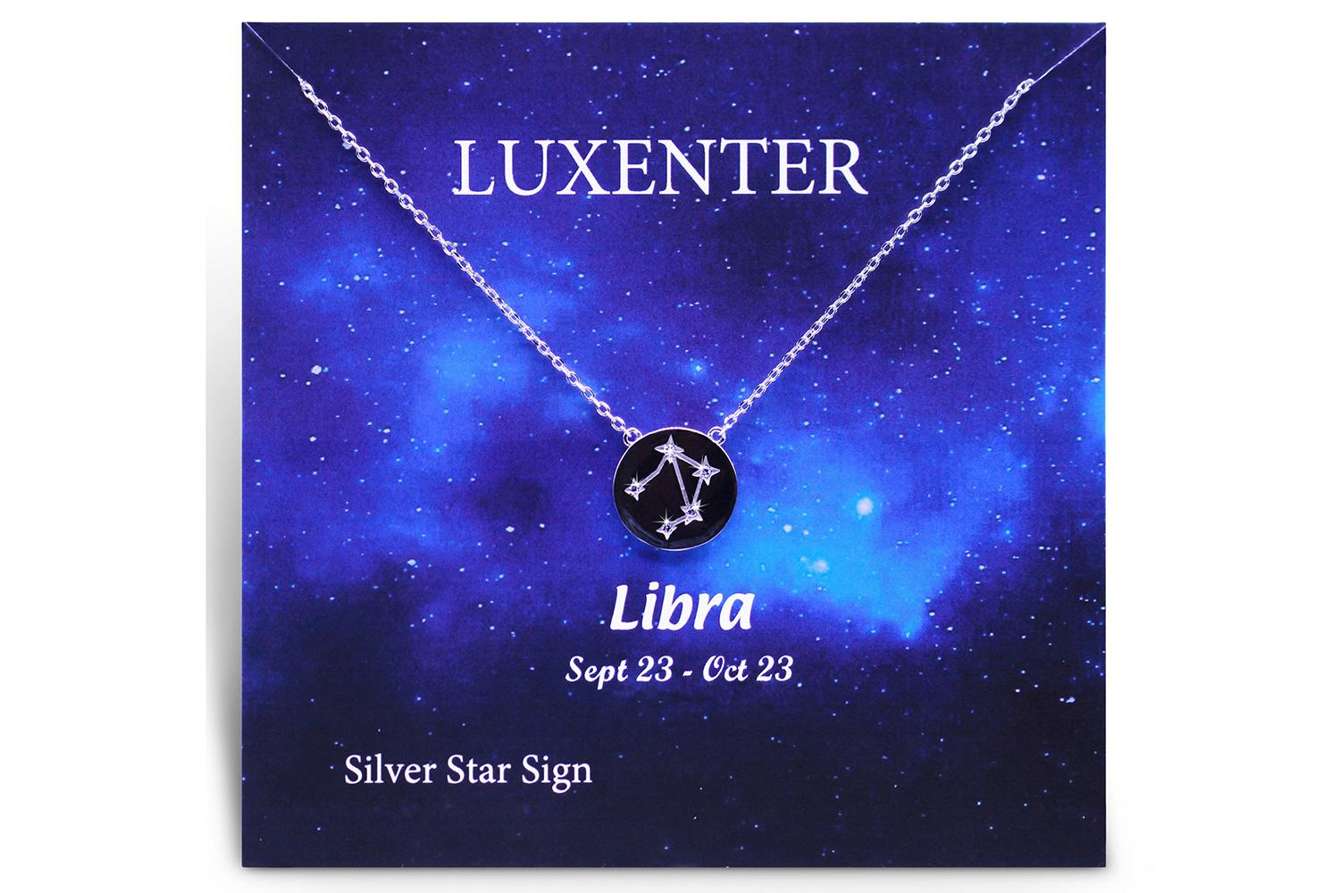 Luxenter Sterling Silver Zodiac Necklace