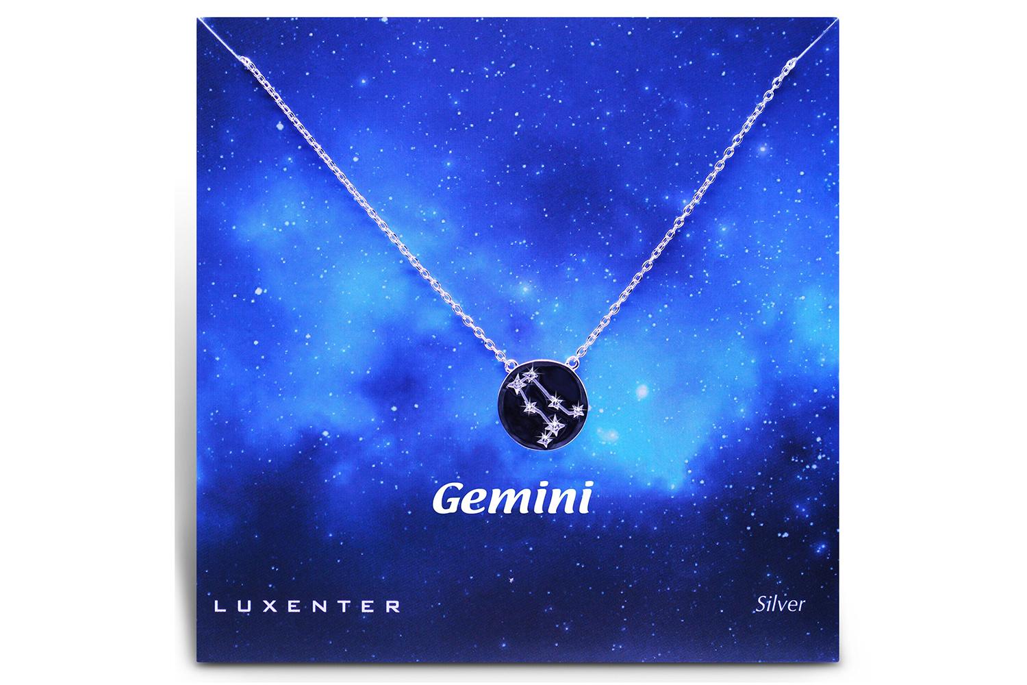 Luxenter Sterling Silver Zodiac Necklace
