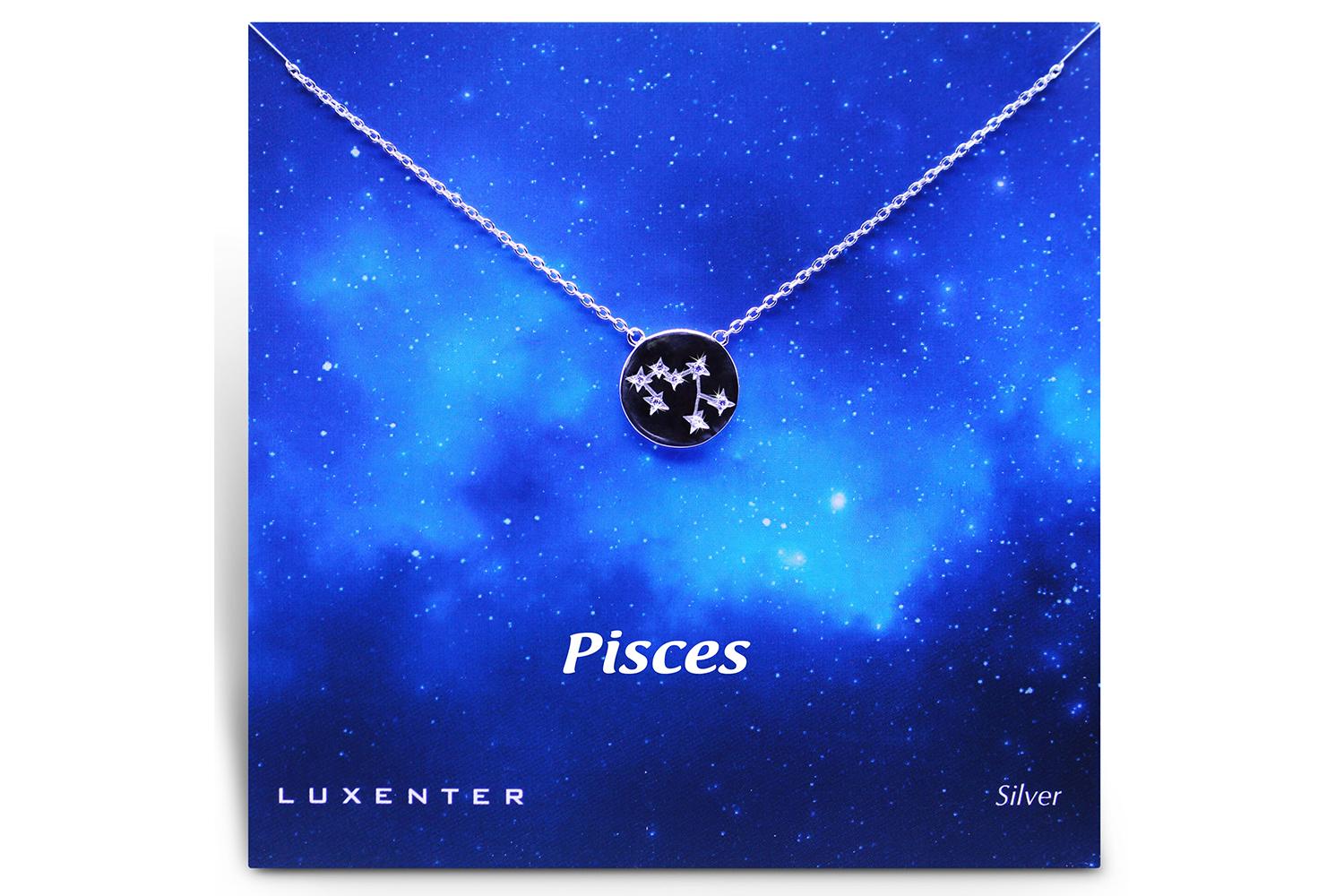 Luxenter Sterling Silver Zodiac Necklace