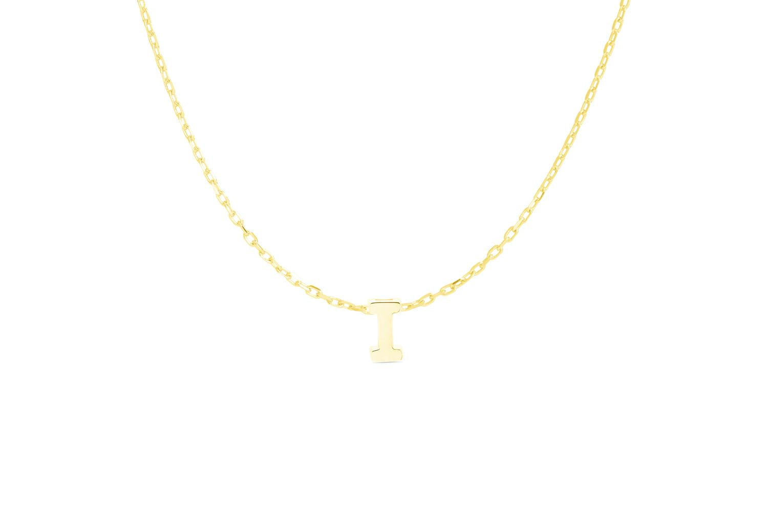 Luxenter Irish Sterling Silver Gold Letter Necklace Nh109y999i00
