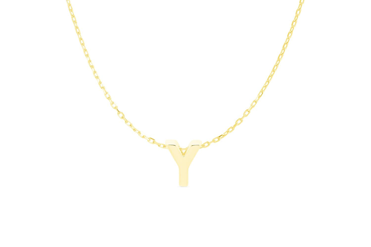 Luxenter Sterling Silver Gold Letter Necklace, Personalized Jewellery, Fashion Accessories