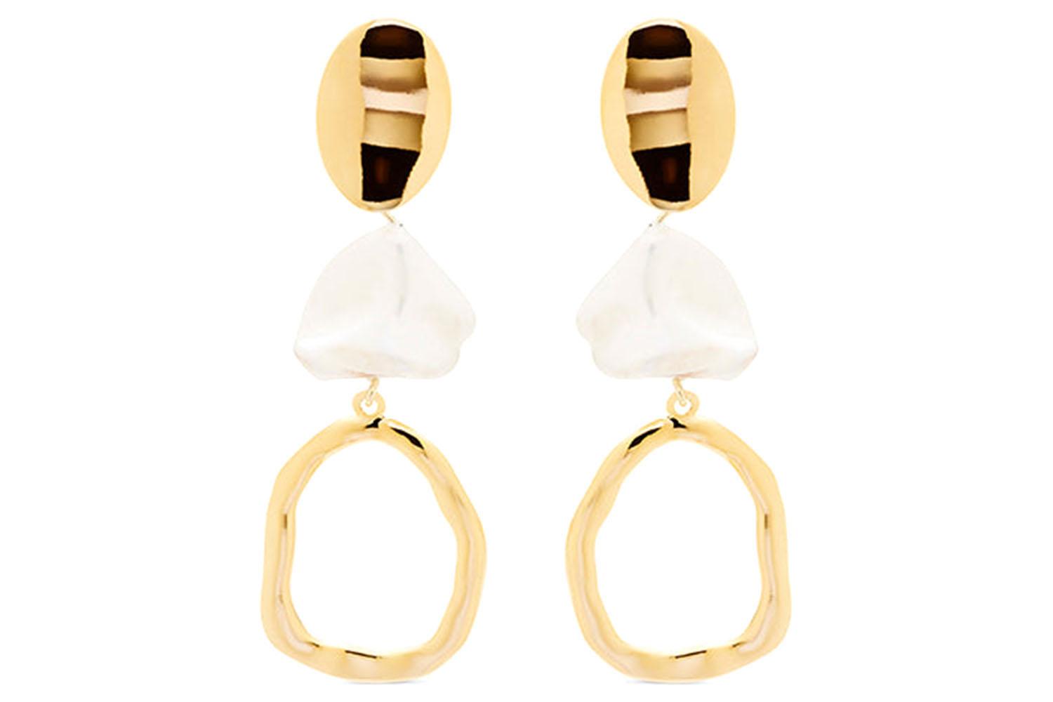 Luxenter MARKJO Earrings | Gold Dangling Statement Earrings