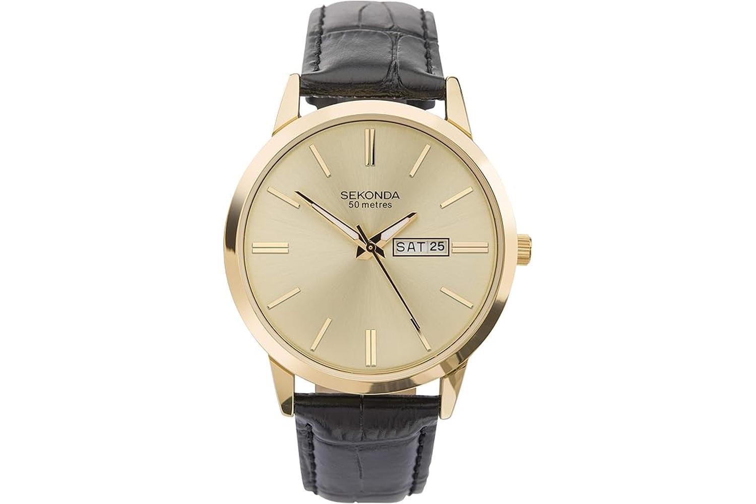 Sekonda Mens Strap Watch Â– Classic Timepiece For The Modern Gentleman