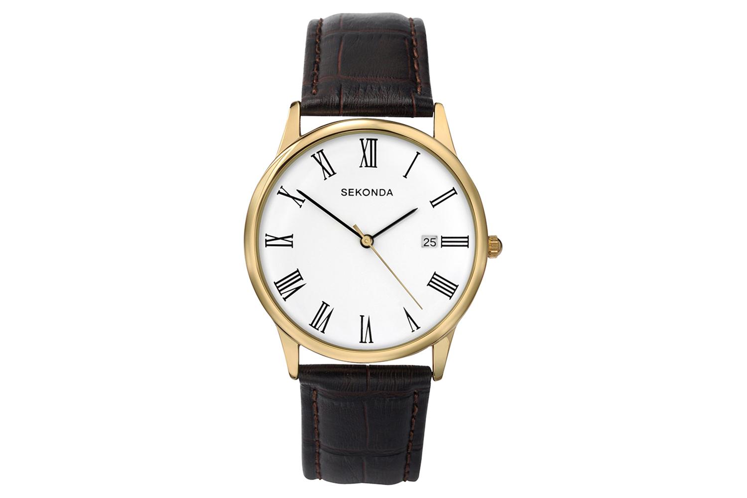 Sekonda Classic Men's Watch | Gold/Brown