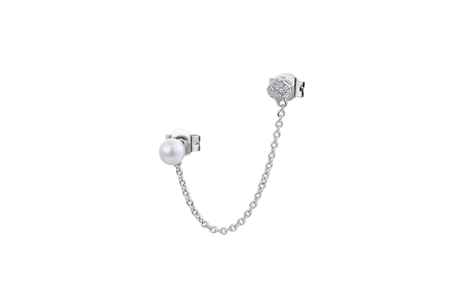 Rosato Rzaz021 - Fashionable Single Silver Earring In The Rosato Storie Range Â– High-quality Luxury Italian Jewellery