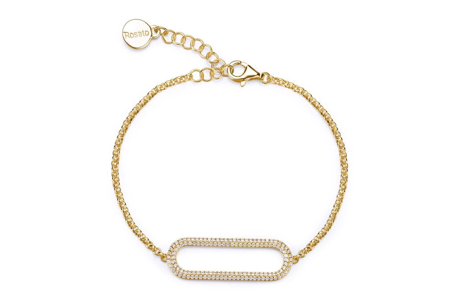 Rosato Rzbi66 - Luxury Rosato Bianca Yellow Gold Bracelet  Women's Classic Italian Fashion Jewellery Rosato Bracelets Â– Gold Fashion Accessory