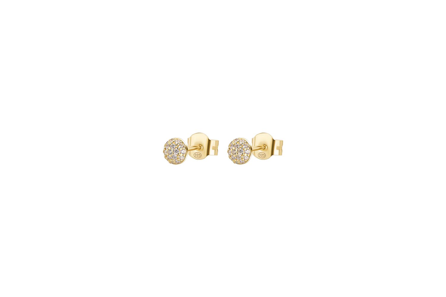 Rosato Rzbi69 - Elegant Single Yellow Gold Earring