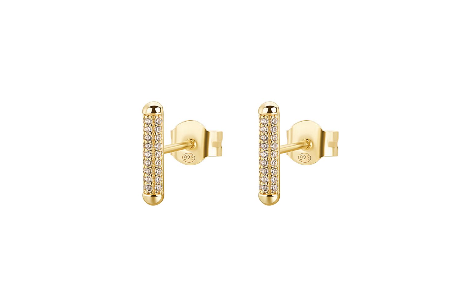 Rosato Rzbi71 - Delicate Rosato Bianca Yellow Gold Single Earring