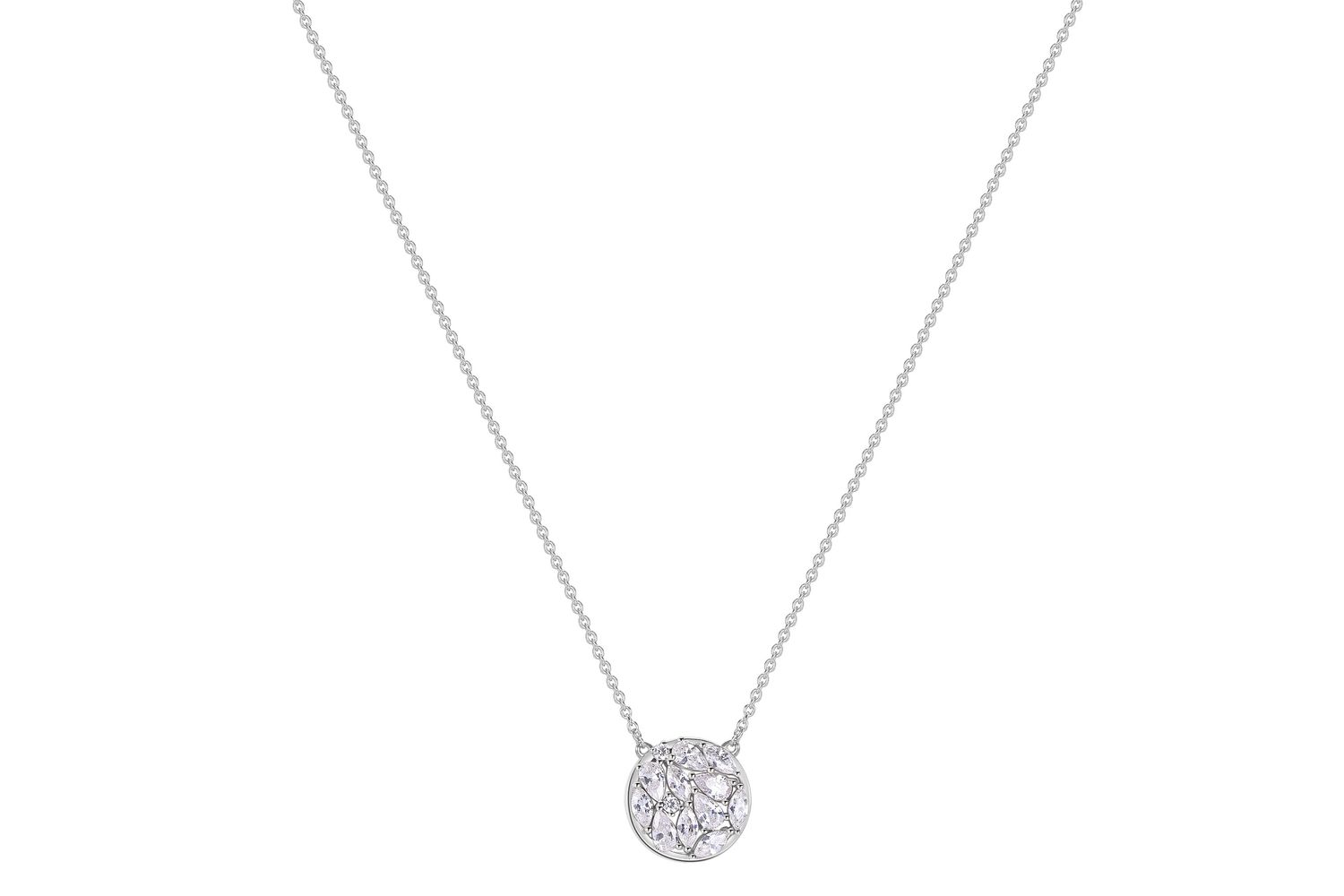 Rosato Rzge09 - Elegant Rosato Gemma Silver Necklace - Exquisite Italian Fashion Jewellery