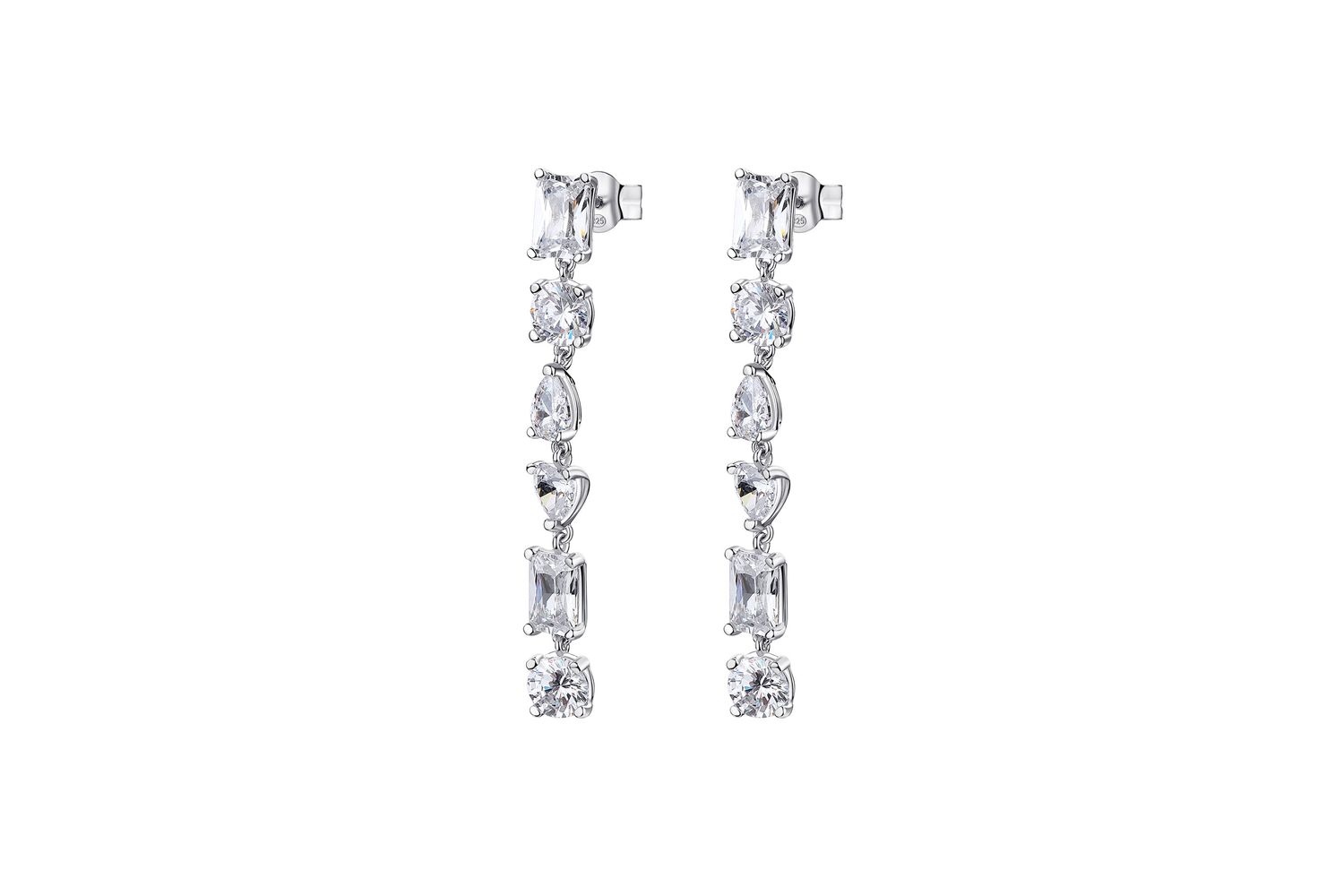Rosato Gemma Silver Earrings For Stylish Fashion Statement