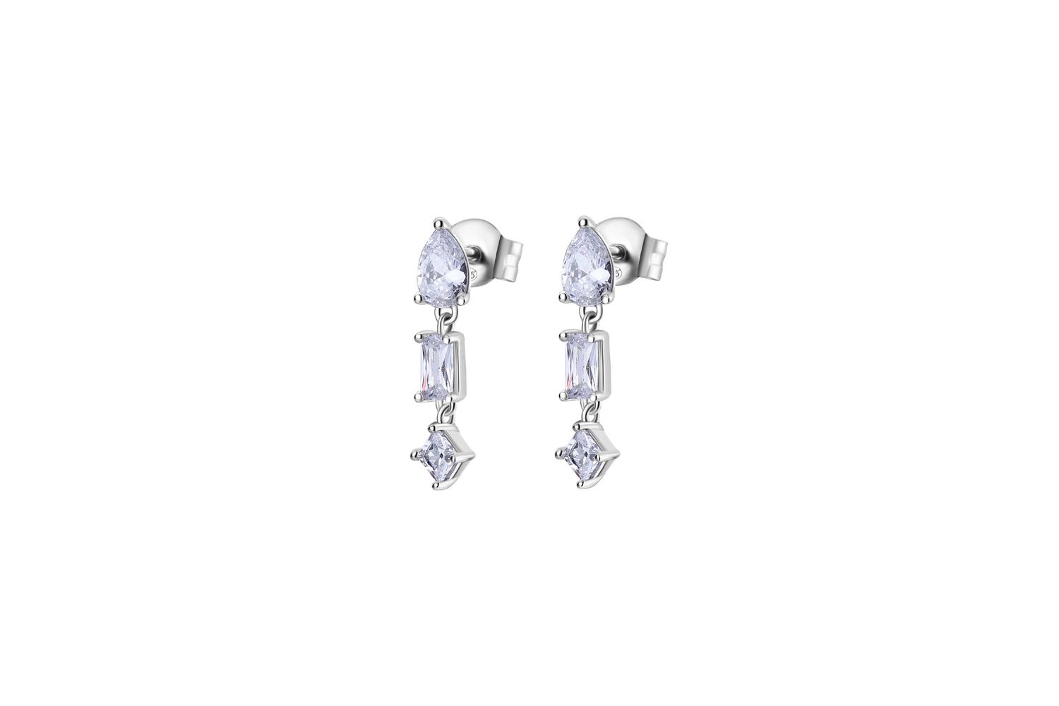 Rosato Rzge28 - Fashionable Gemma Silver Earrings By Rosato