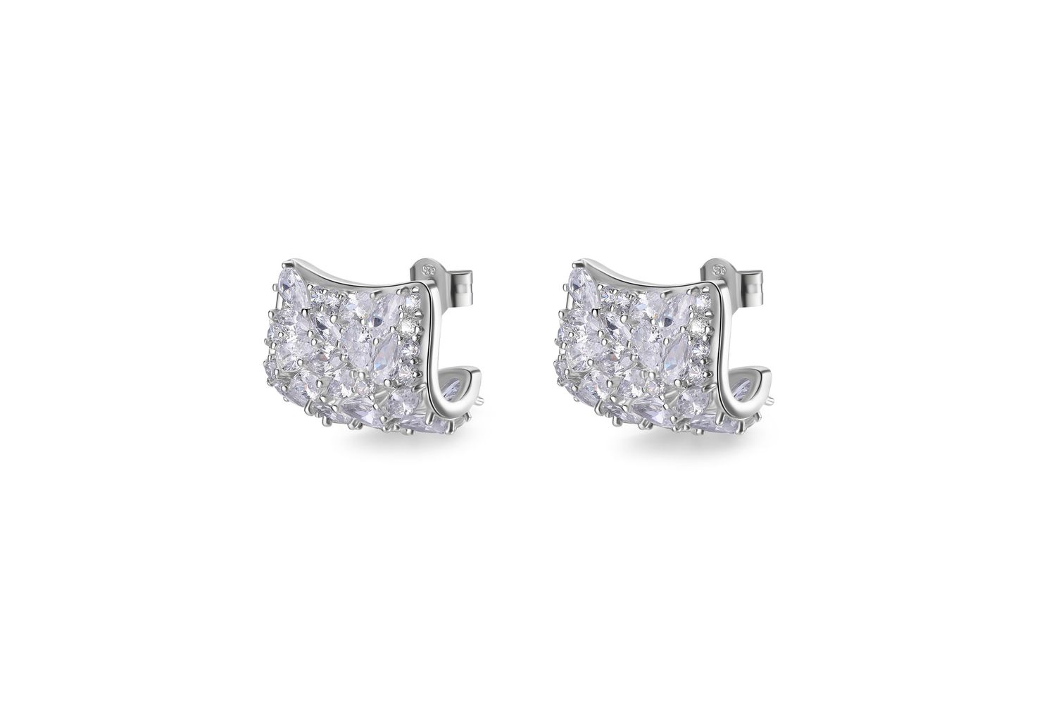 Rosato Rzge44 - Gemma Silver Single Earring, Fashionable Luxury Jewellery