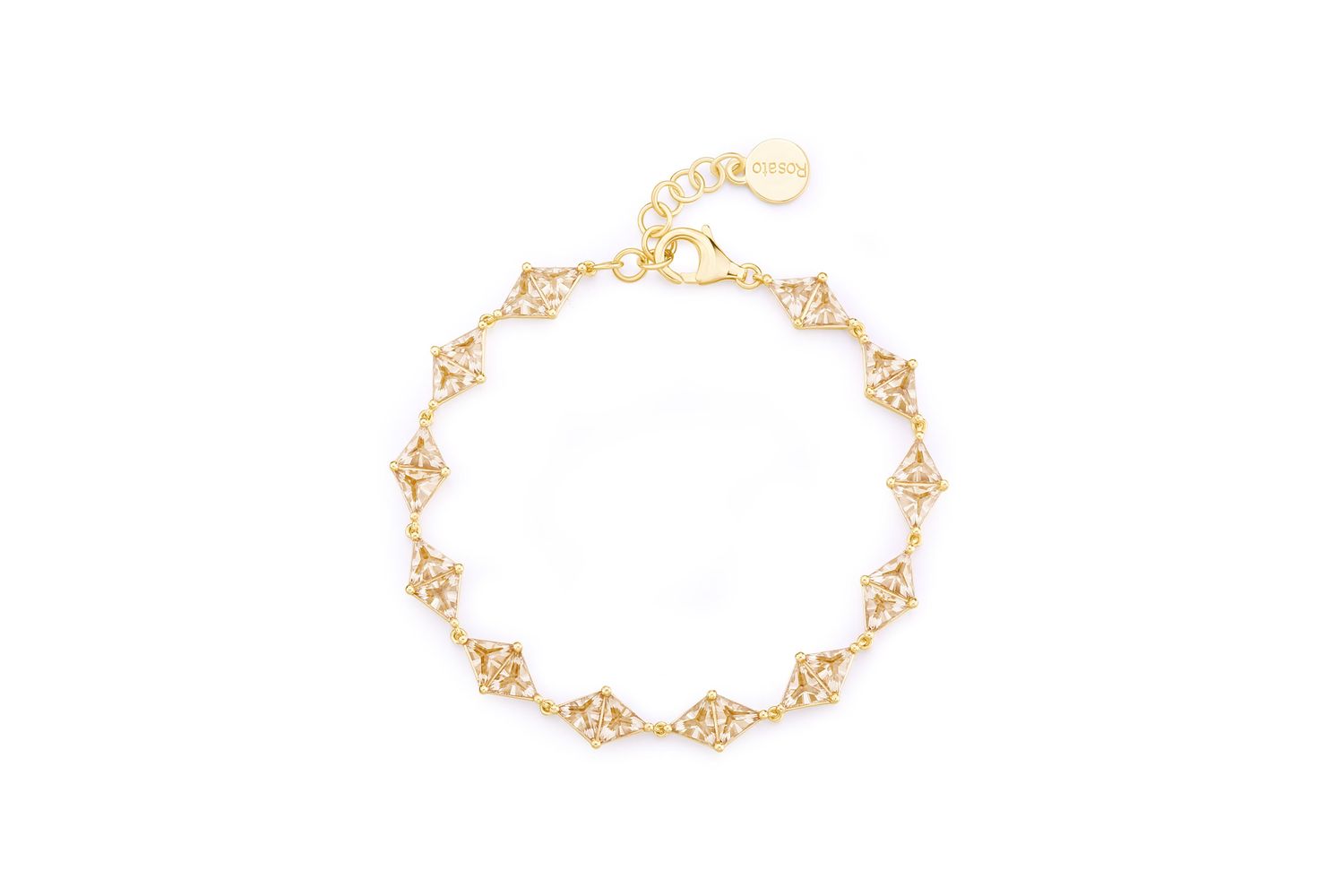 Rosato Rzvt14 - Elegant Vittoria Yellow Gold Bracelet By Rosato