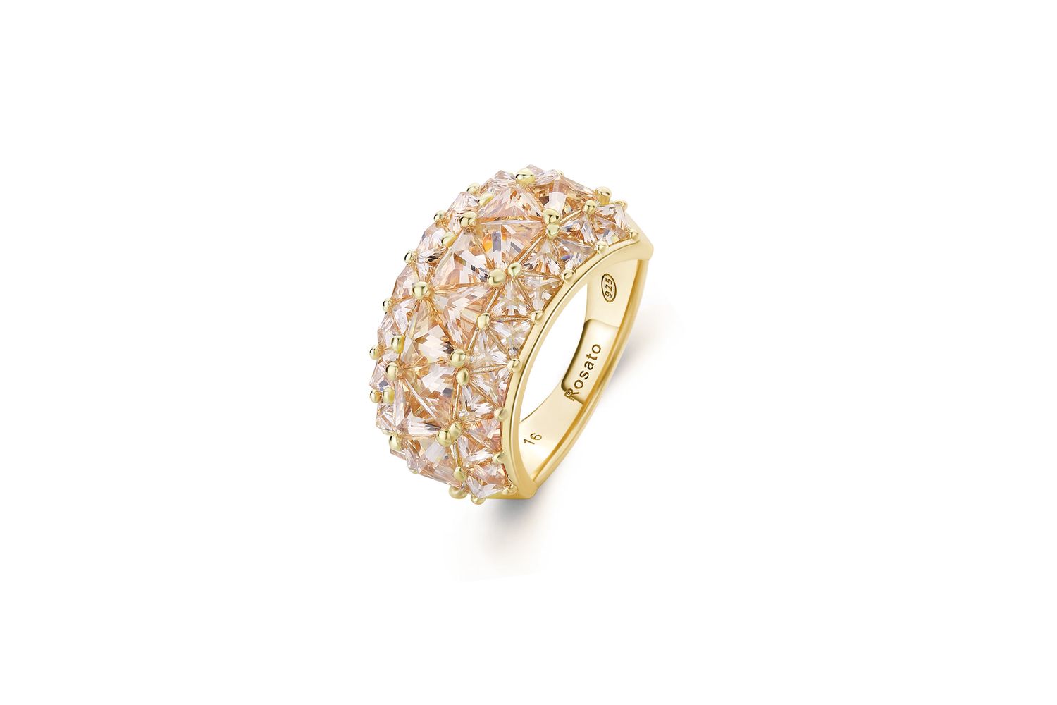 Rosato Vittoria Yellow Gold Ring Â– Opulent Italian Craftsmanship | Elegant Jewellery Accessory