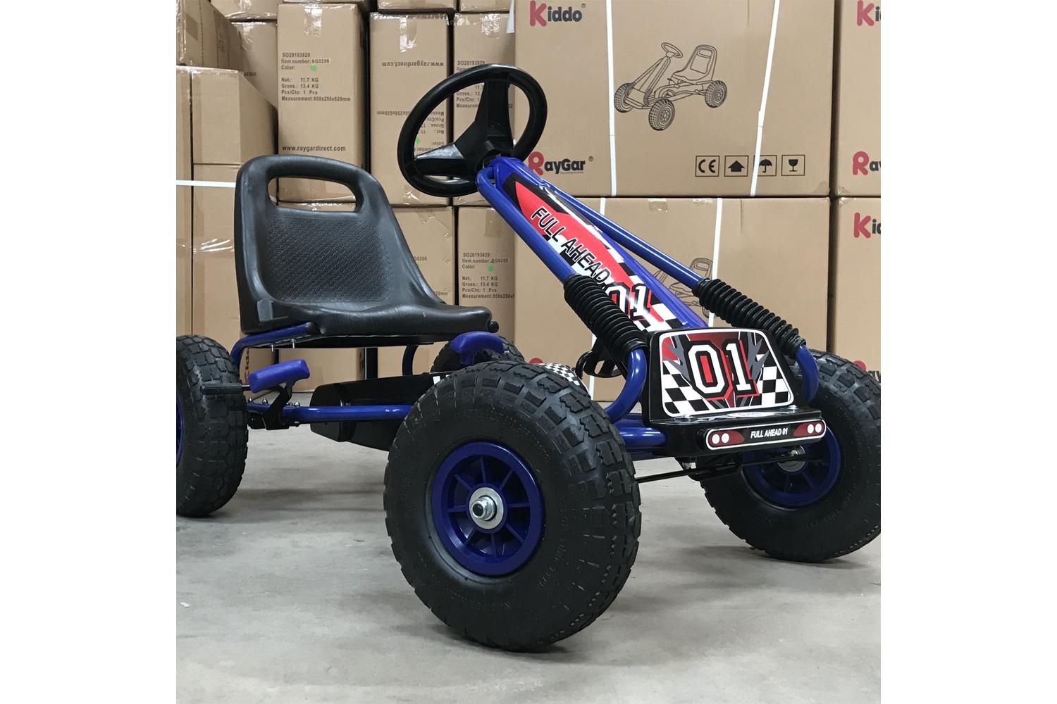 Kiddo Kids Racer Pedal Go-Kart | Blue-2