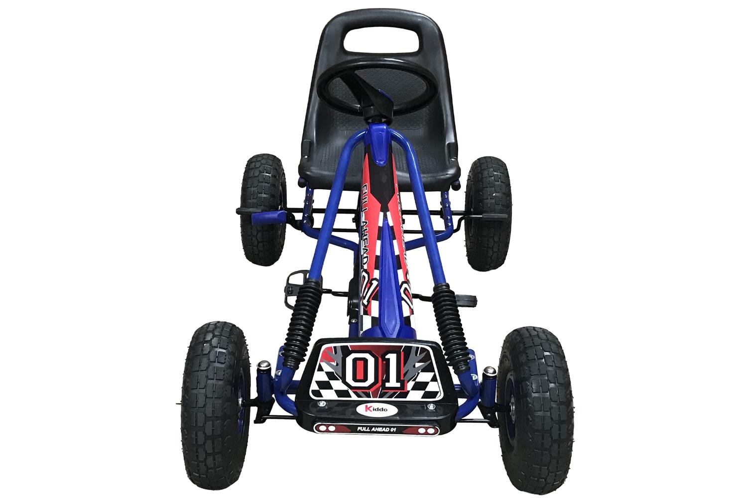 Kiddo Kids Racer Pedal Go-Kart | Blue-4
