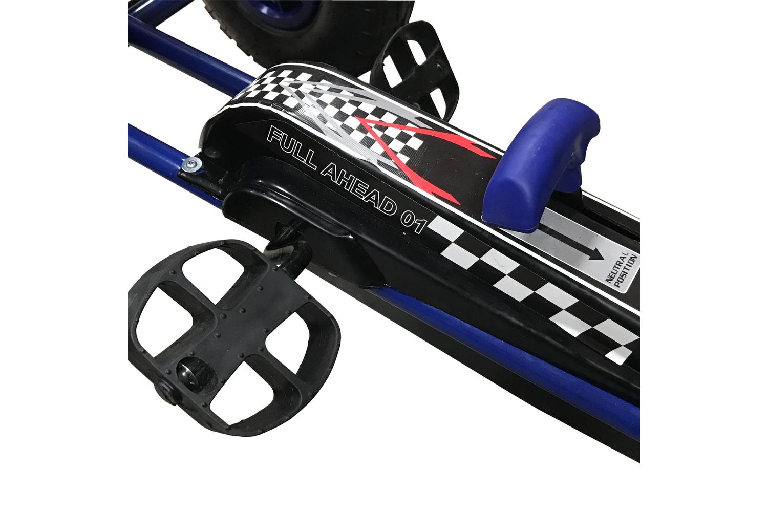 Kiddo Kids Racer Pedal Go-Kart | Blue-6