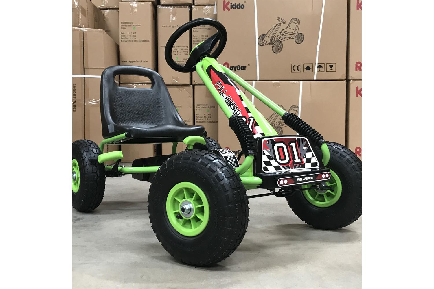 Kiddo Kids Racer Pedal Go-Kart | Green-2