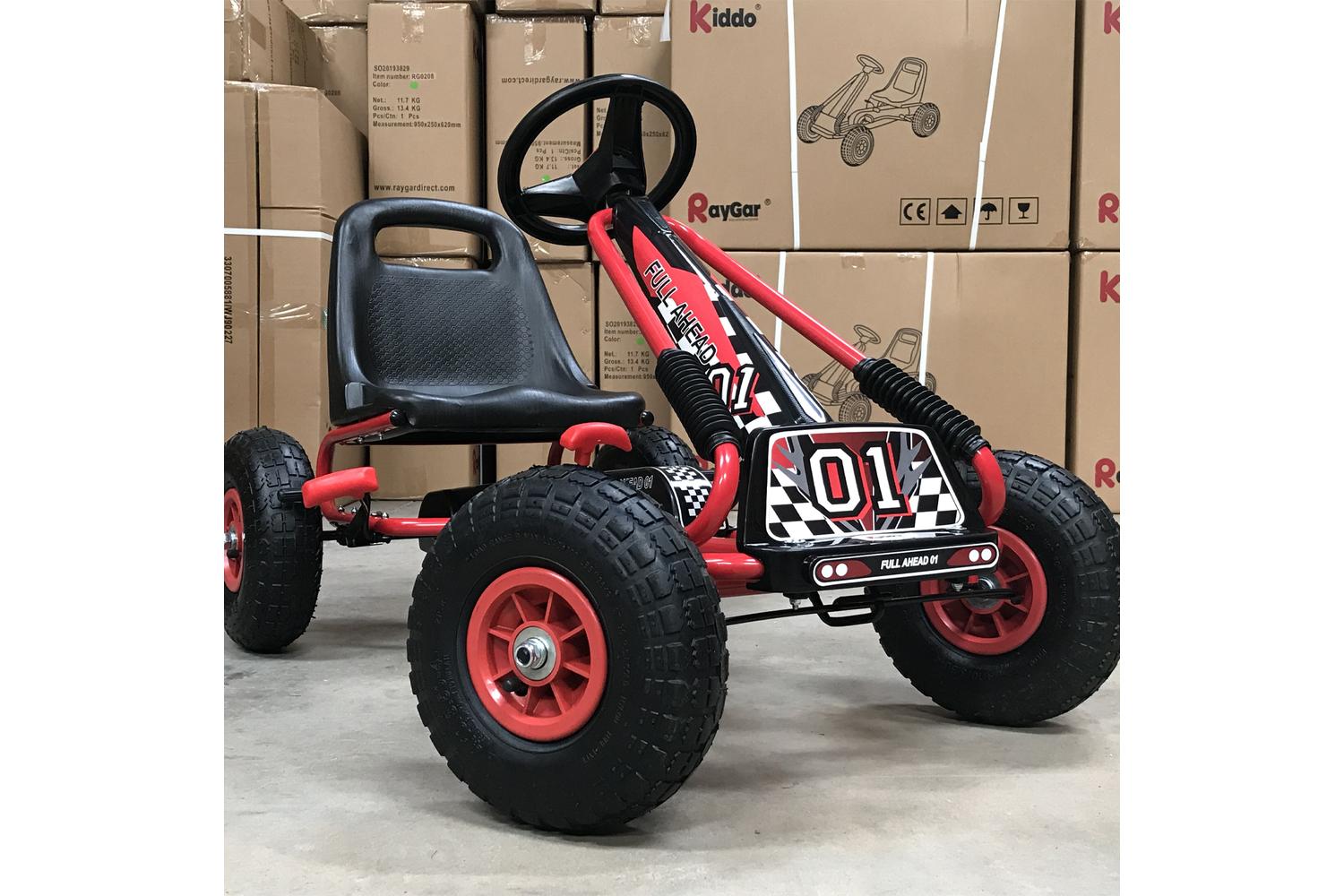 Kiddo Kids Racer Pedal Go-Kart | Red-2