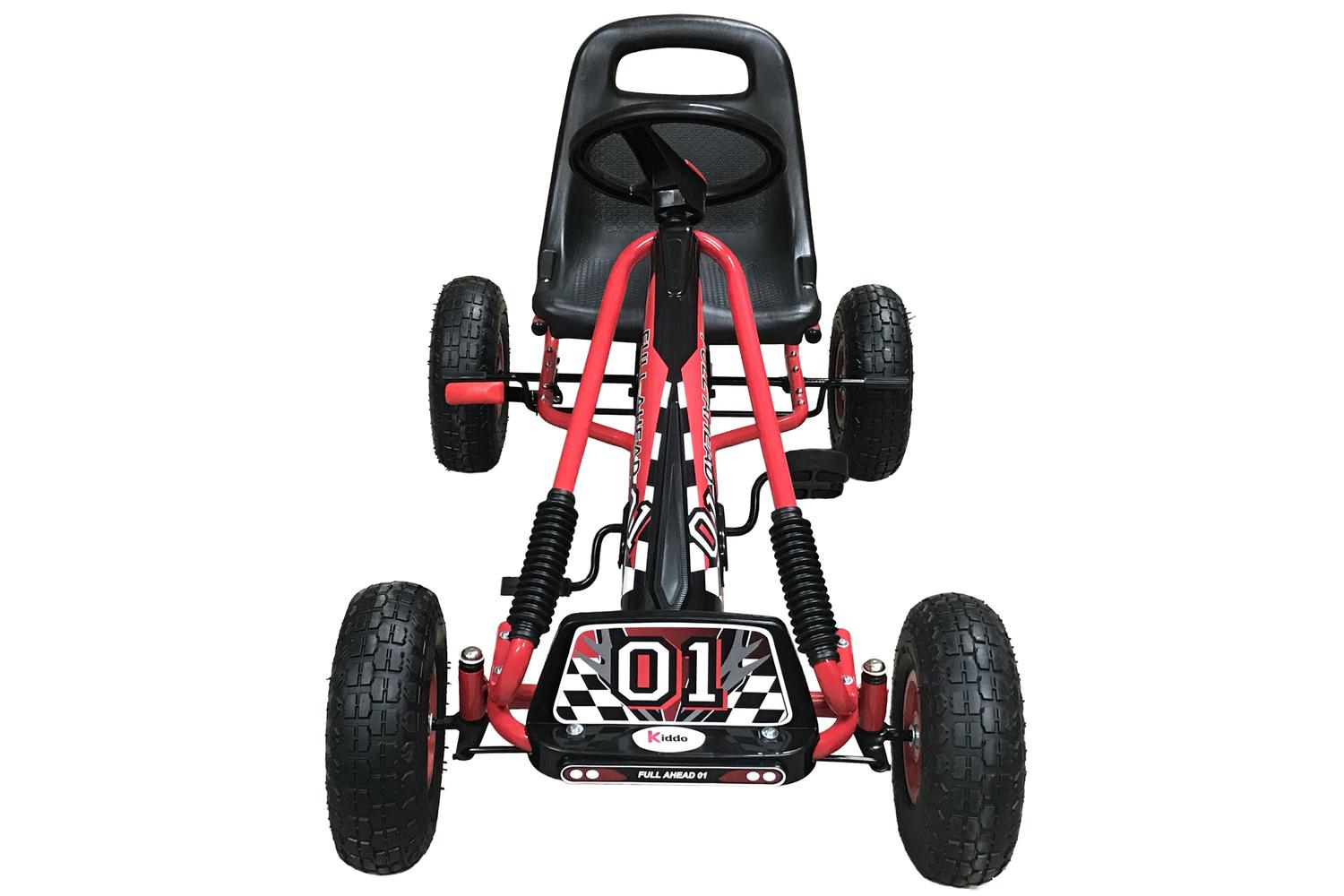 Kiddo Kids Racer Pedal Go-Kart | Red-4